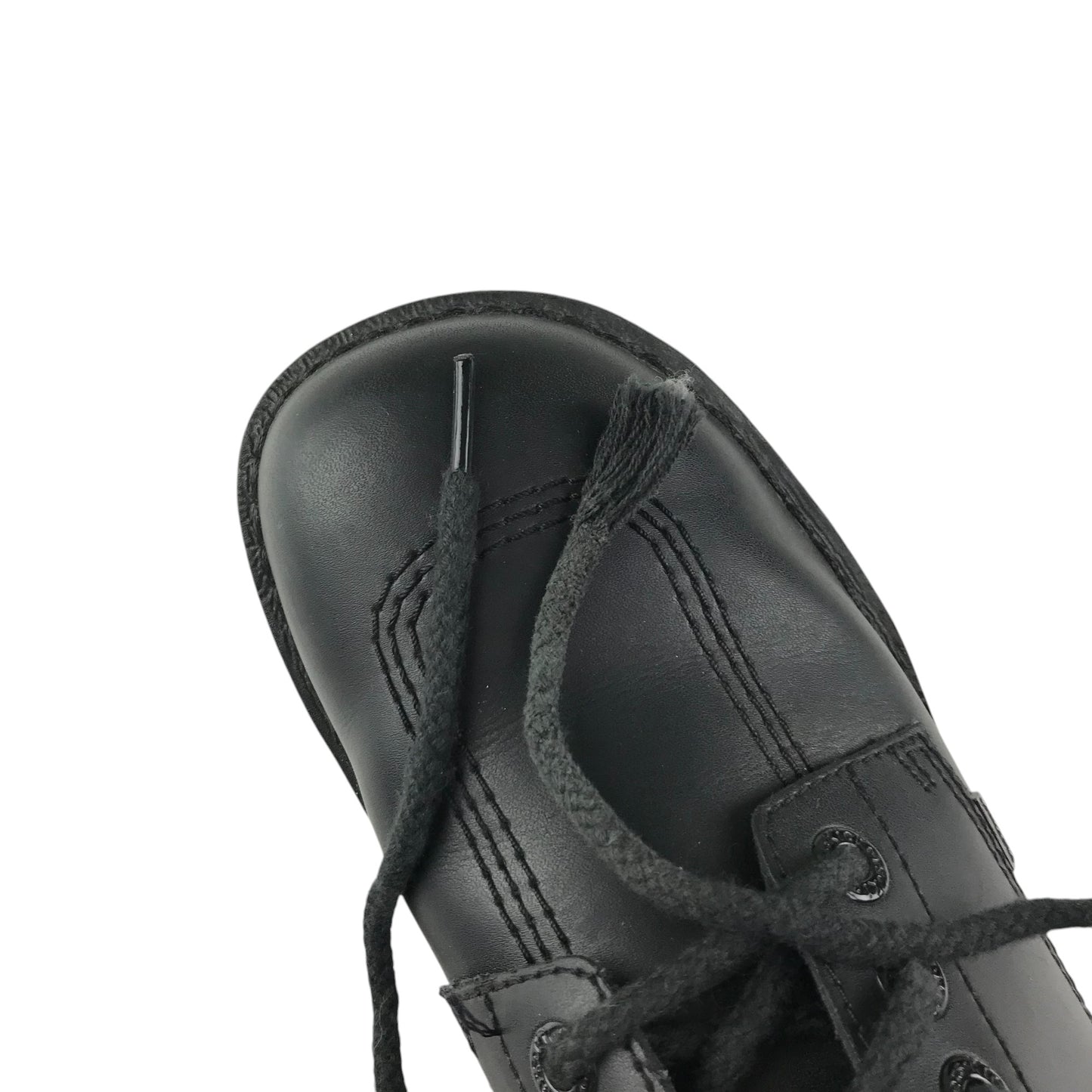 Kickers shoes shoe size 7.5 black leather with laces