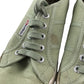 Superga trainers shoe size 5 green canvas shoe white outer sole