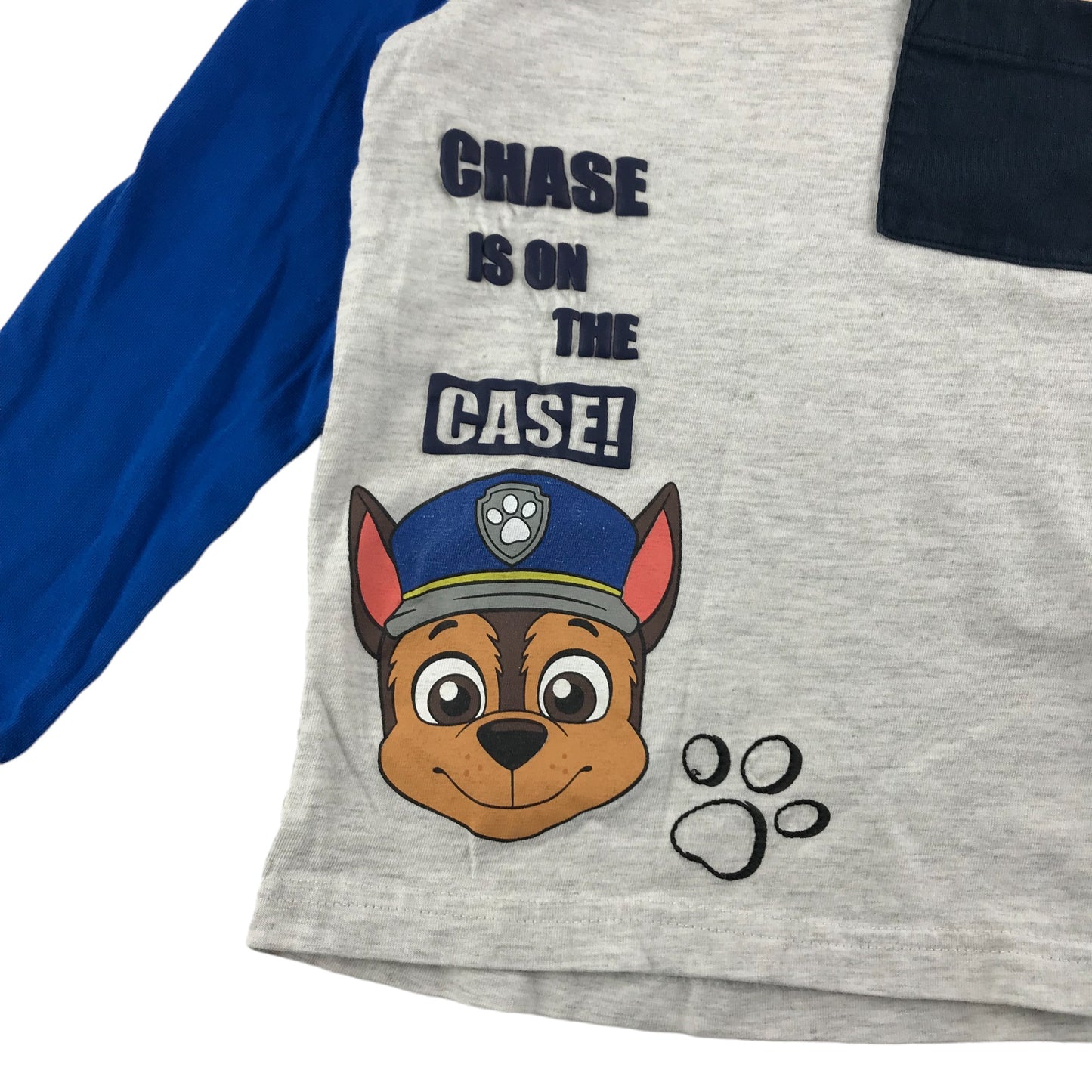 F&F T-Shirt Age 4 Grey Long Sleeve Paw Patrol Graphic