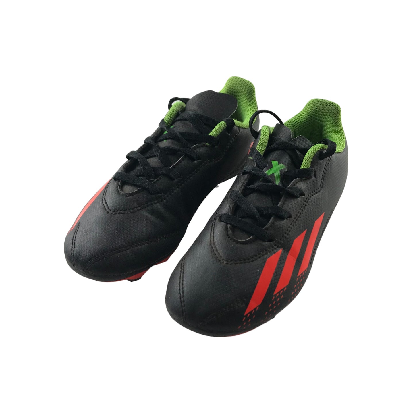 Adidas Football Boots Shoe Size 13k Junior Plastic Studs Orange Adidas Logo