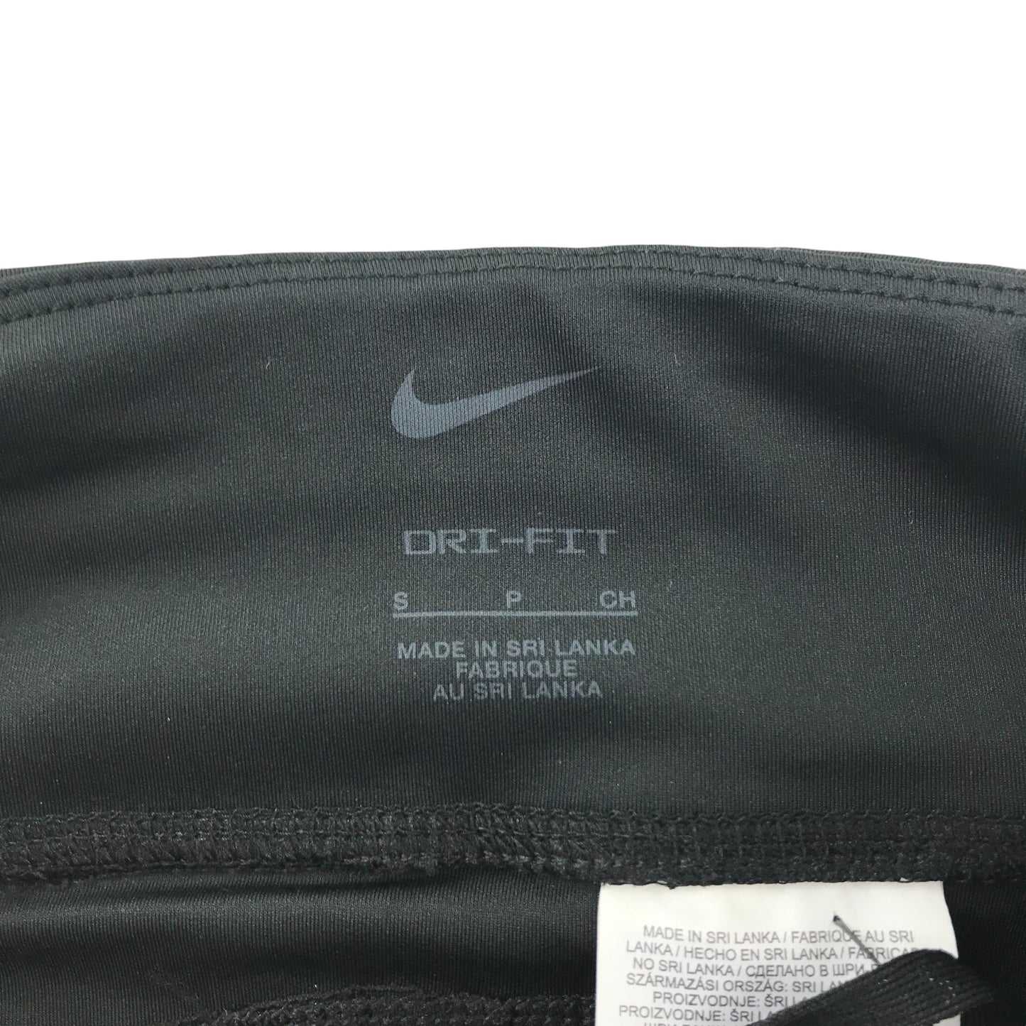 Nike sport leggings women size S black cropped running bottoms