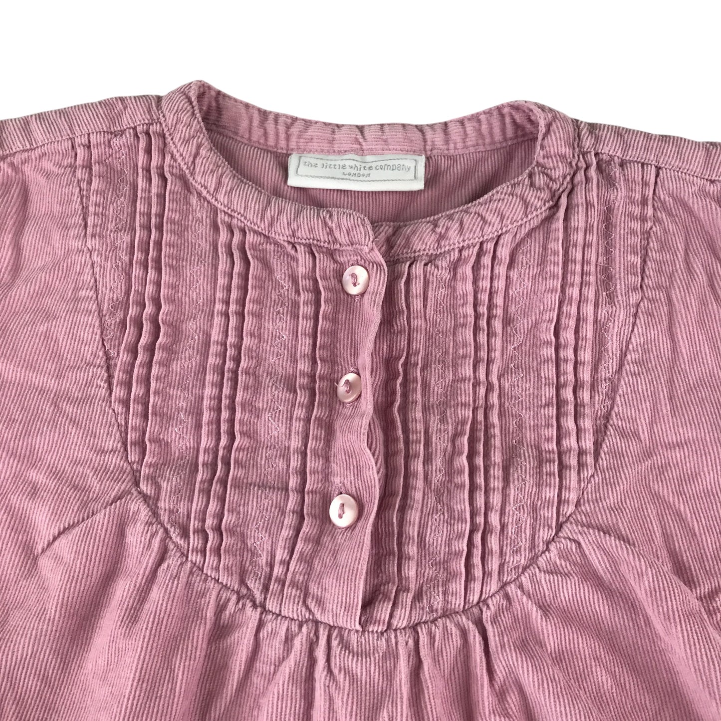 The Little White Company dress 5-6 years pink corduroy cotton