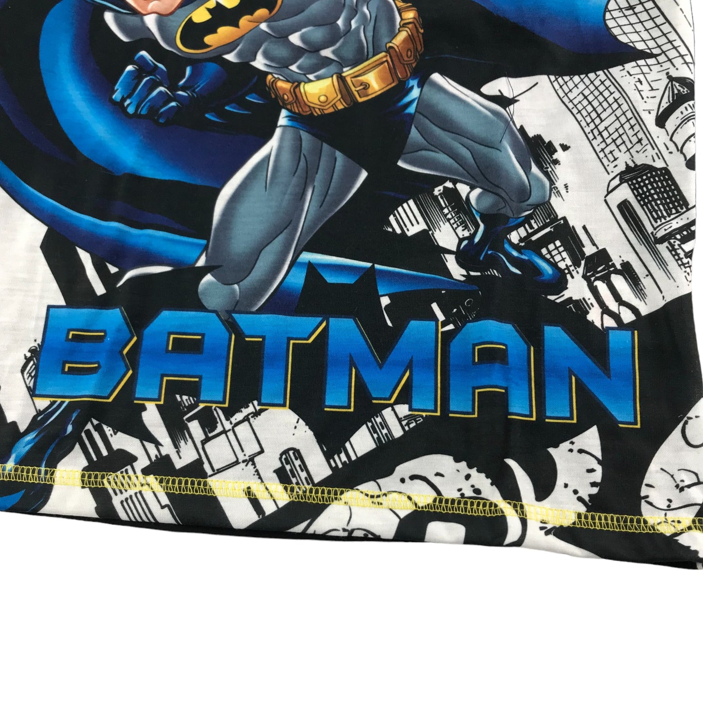 Batman T-Shirt Age 5 Blue Long Sleeve DC Gotham City Graphic