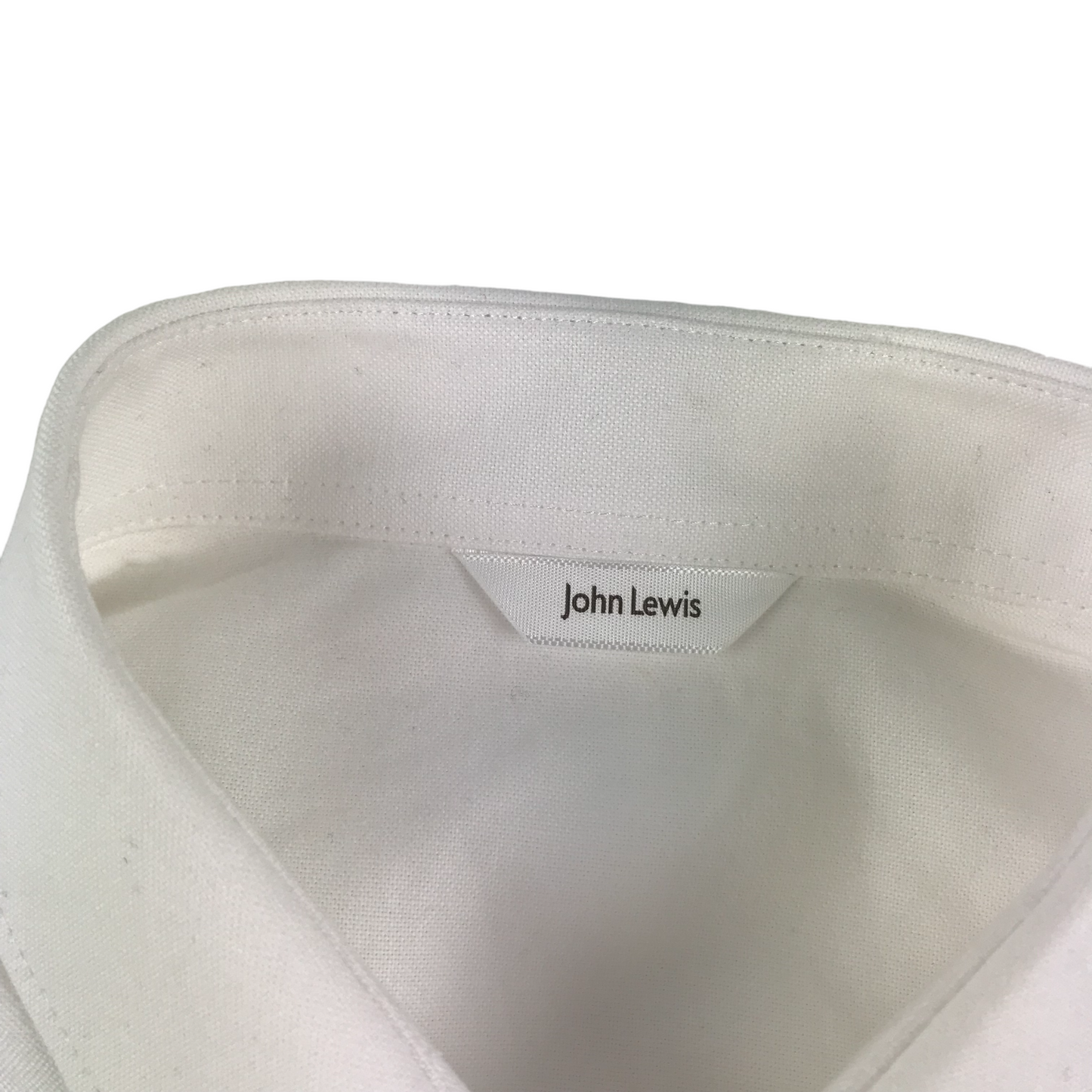 John Lewis Dress Shirt Age 8 White Organic Cotton