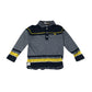Jasper Conran polo shirt 5-6 years grey black with yellow detailing and logo cotton