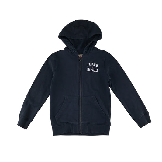 Franklin Marshall hoodie 8-9 years navy plain with logo
