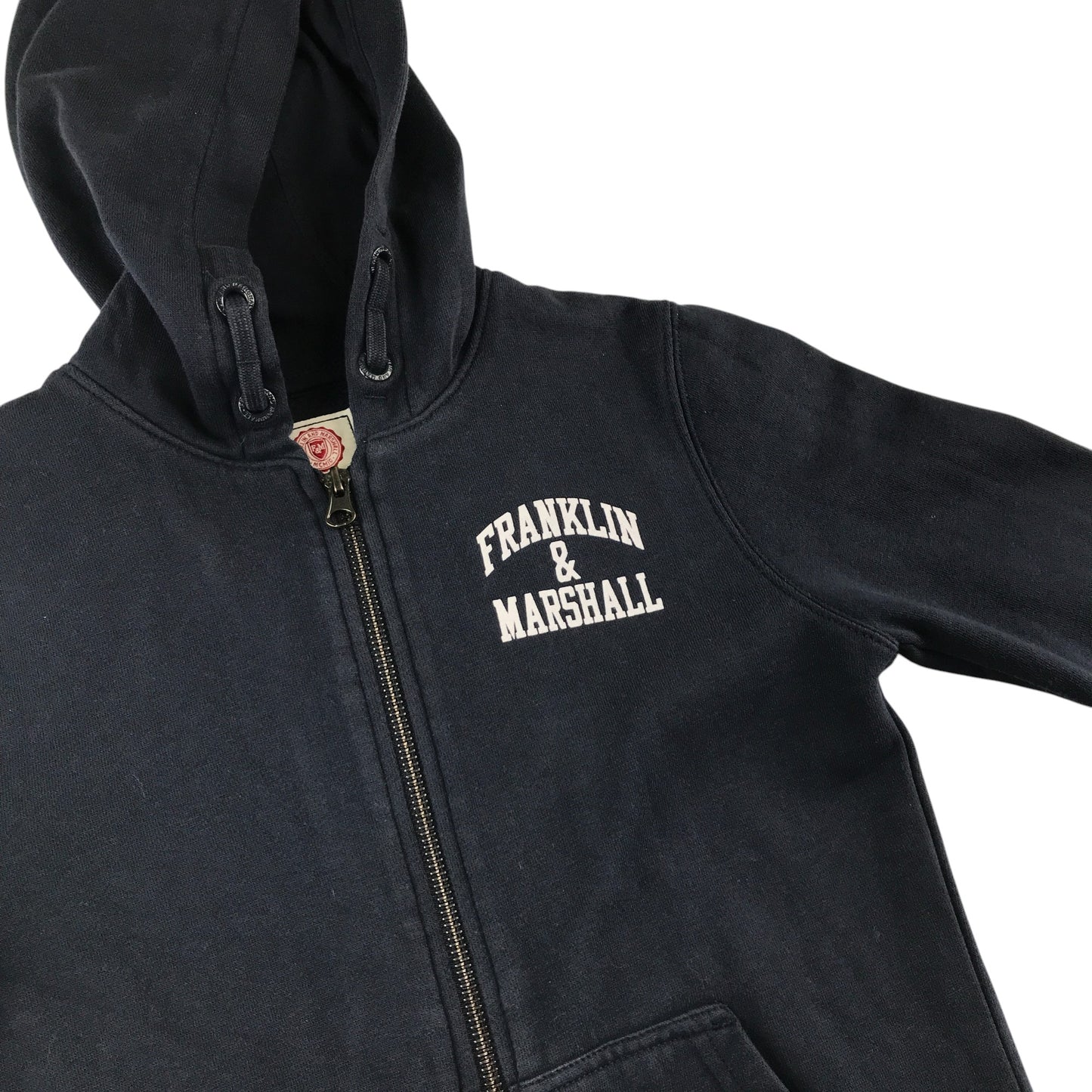 Franklin Marshall hoodie 8-9 years navy plain with logo