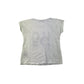 M&S T-Shirt Age 6 White Short Sleeve Sequin Trainers Graphic