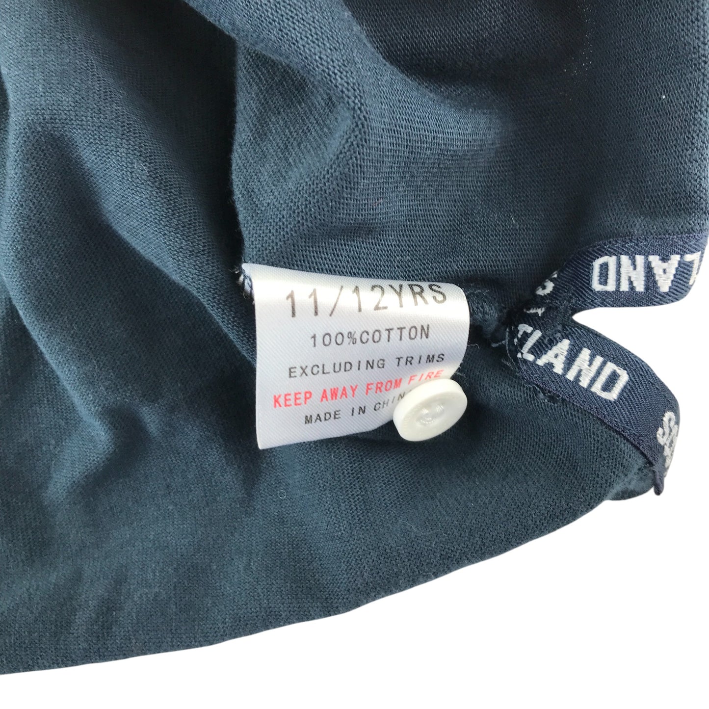 Scotland Classics polo shirt 11-12 years navy rugby style with thistle embordered logo cotton