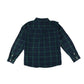 Minoti shirt 9-10 years navy and green plaid button up