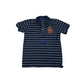 Joules Polo Age 7 Shirt Navy Short Sleeve white stripes