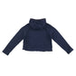 Nutmeg hoodie 12-13 years navy with multicolour sleeve stripe