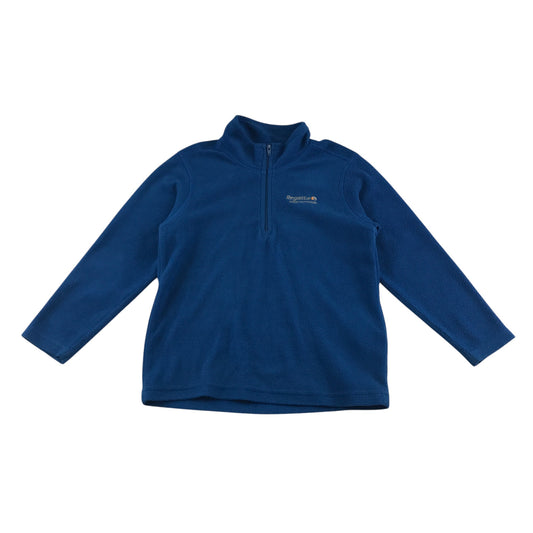 Regatta Fleece 5-6 years blue quarter zip long sleeve