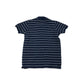 Joules Polo Age 7 Shirt Navy Short Sleeve white stripes