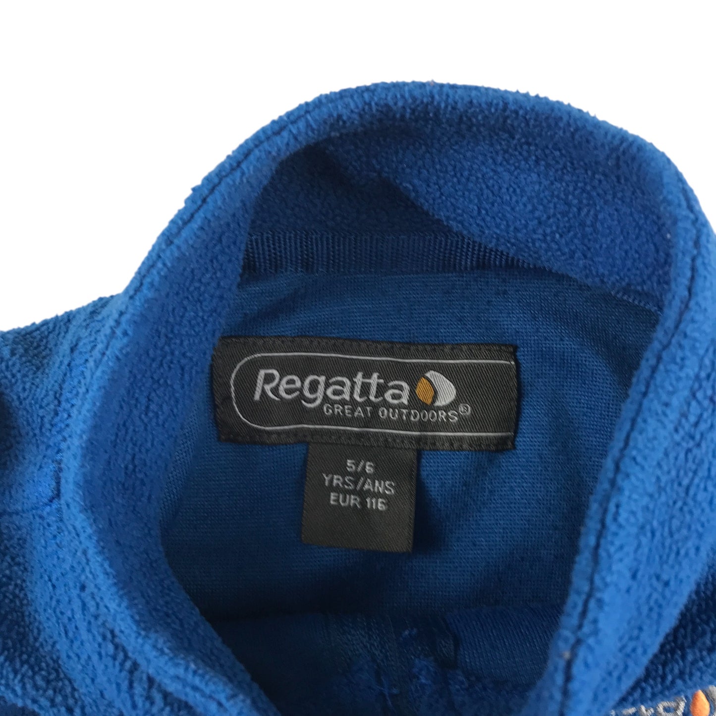 Regatta Fleece 5-6 years blue quarter zip long sleeve