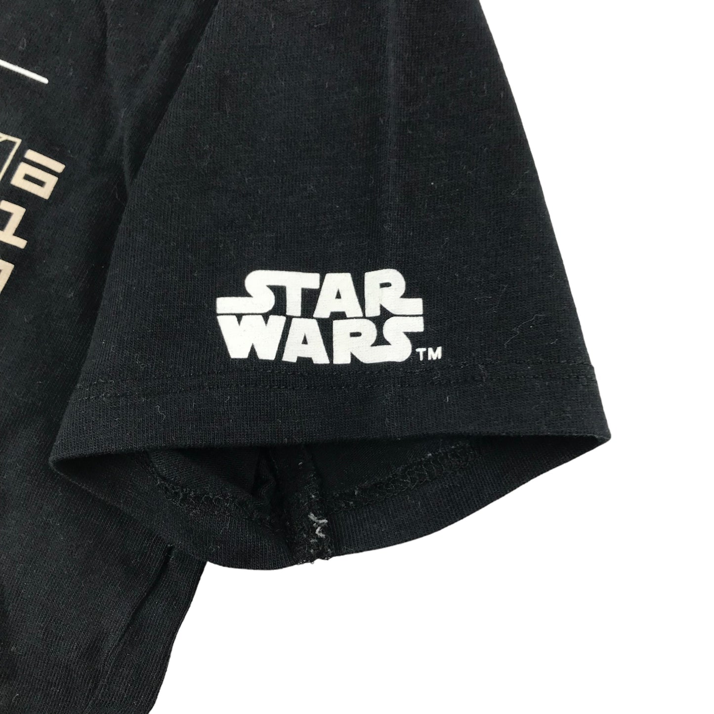 M&Co T-Shirt Age 7 Black Short Sleeve Star Wars Storm Trooper Graphic
