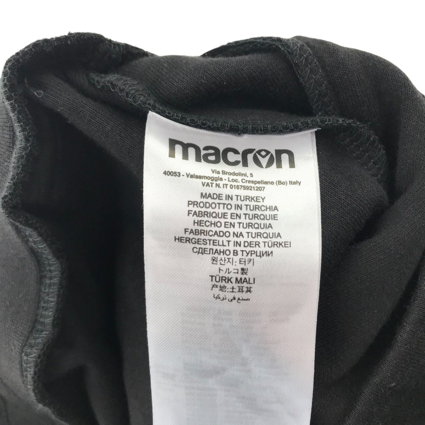 Macron sport shorts women size M black jersey elasticated waistband