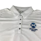 Adidas sport top Large white Scottish golf polo