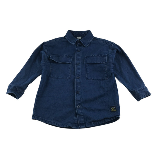 Tu shirt 6-7 years navy long sleeve cotton