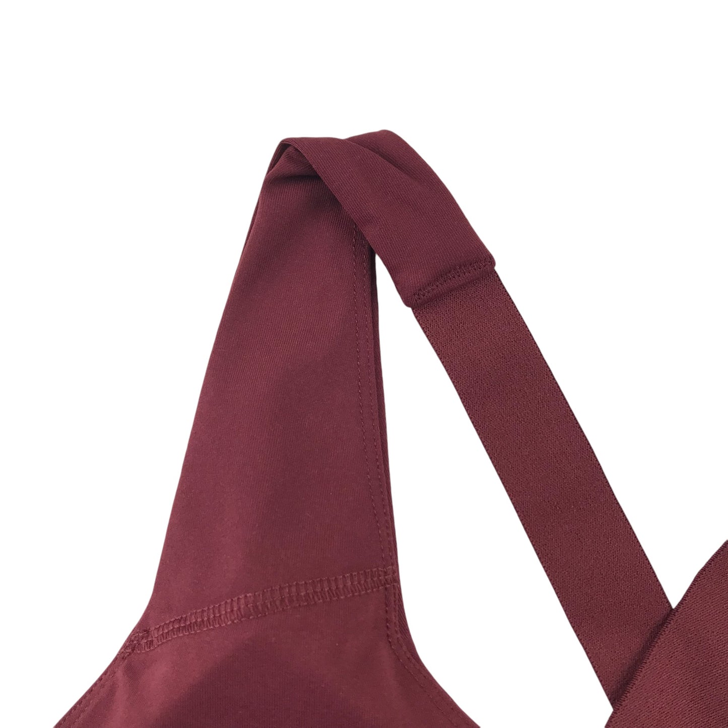 Fabletics sporty bra women size M burgundy padded crop top