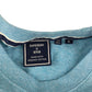 Superdry t-shirt men's S blue plain with logo cotton