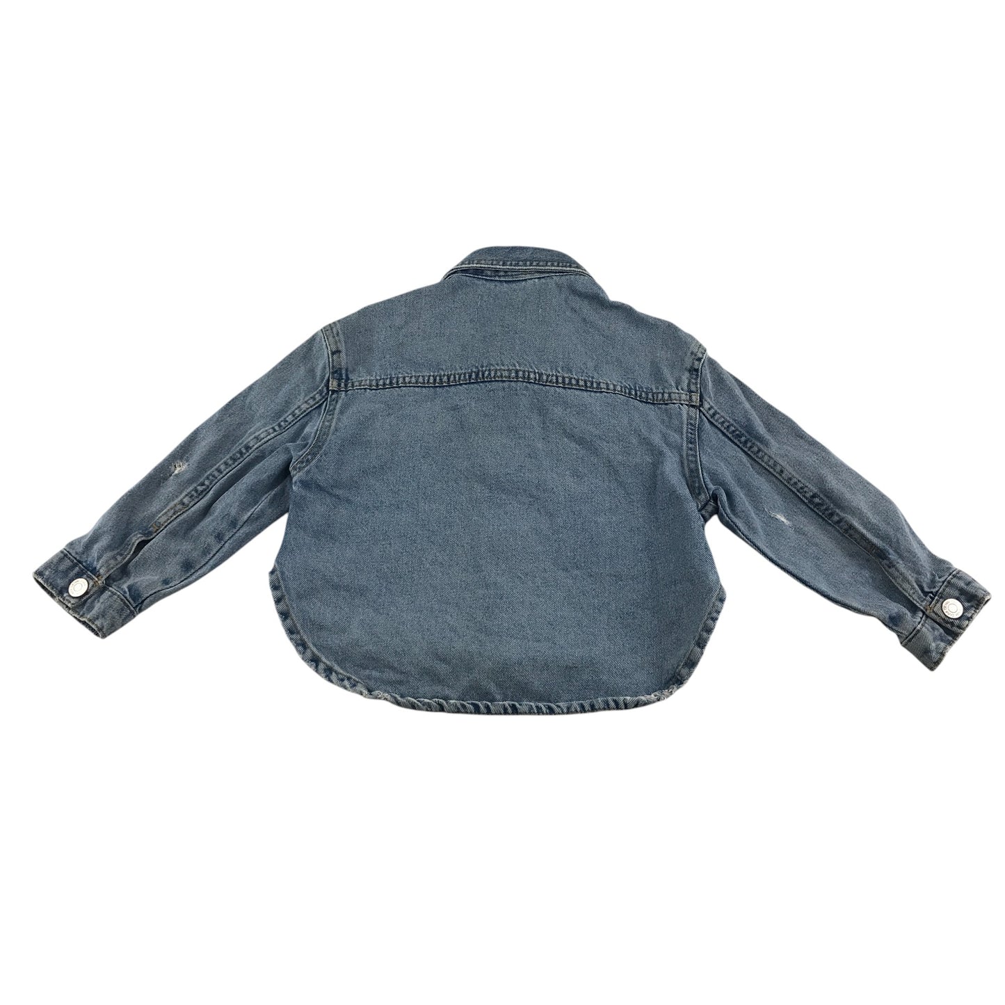 Zara denim shirt 6-7 years blue long sleeve cotton