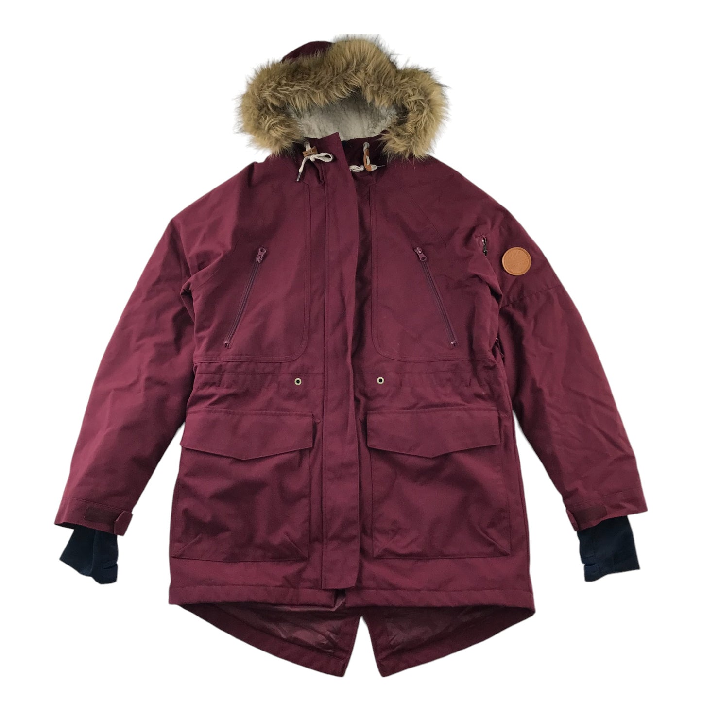 Westbeach Kasba Parka Womens Size M Burgundy Snow Jacket