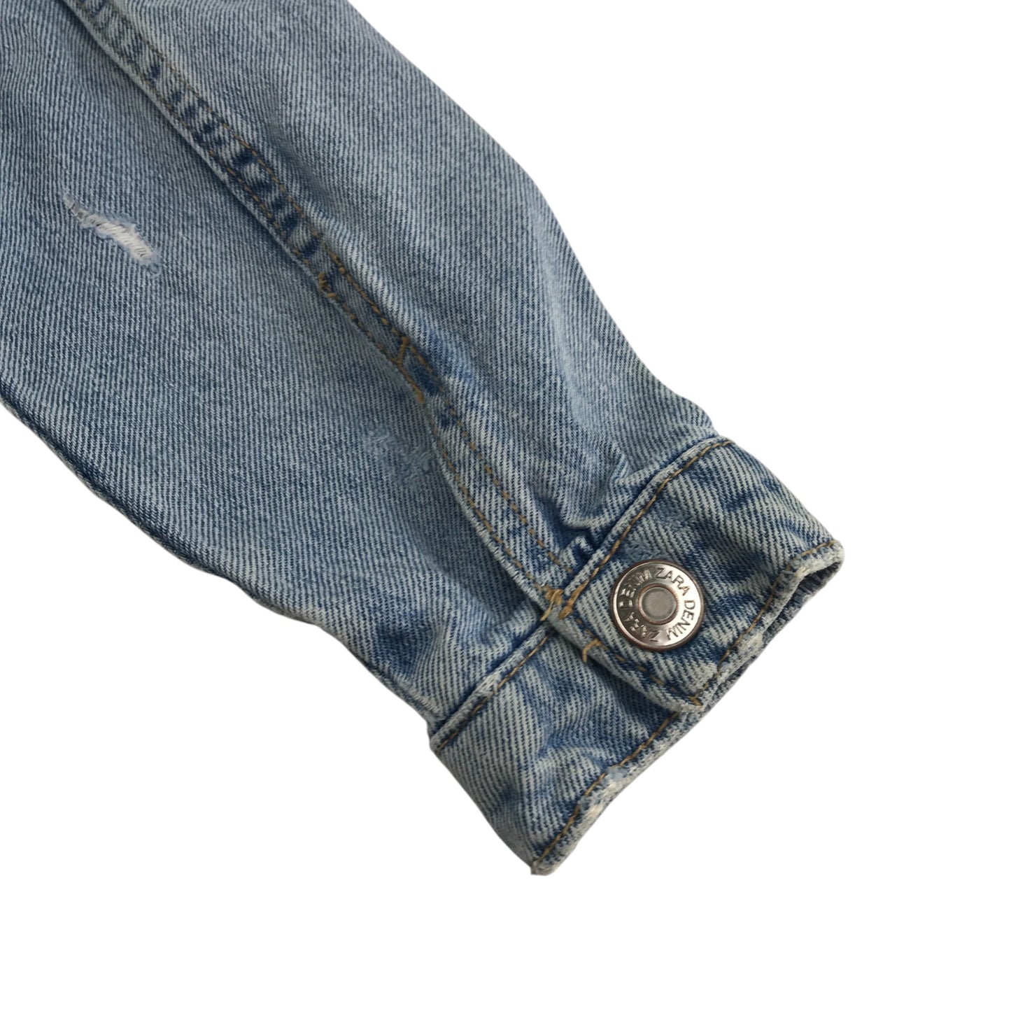 Zara denim shirt 6-7 years blue long sleeve cotton