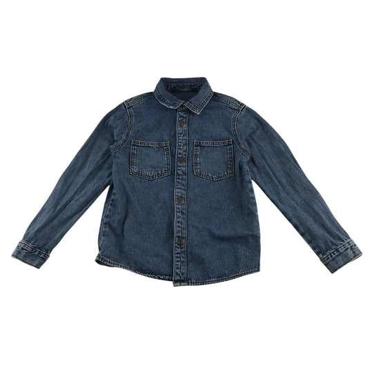 Primark denim shirt 7-8 years blue long sleeve