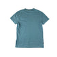 Superdry t-shirt men's S blue plain with logo cotton