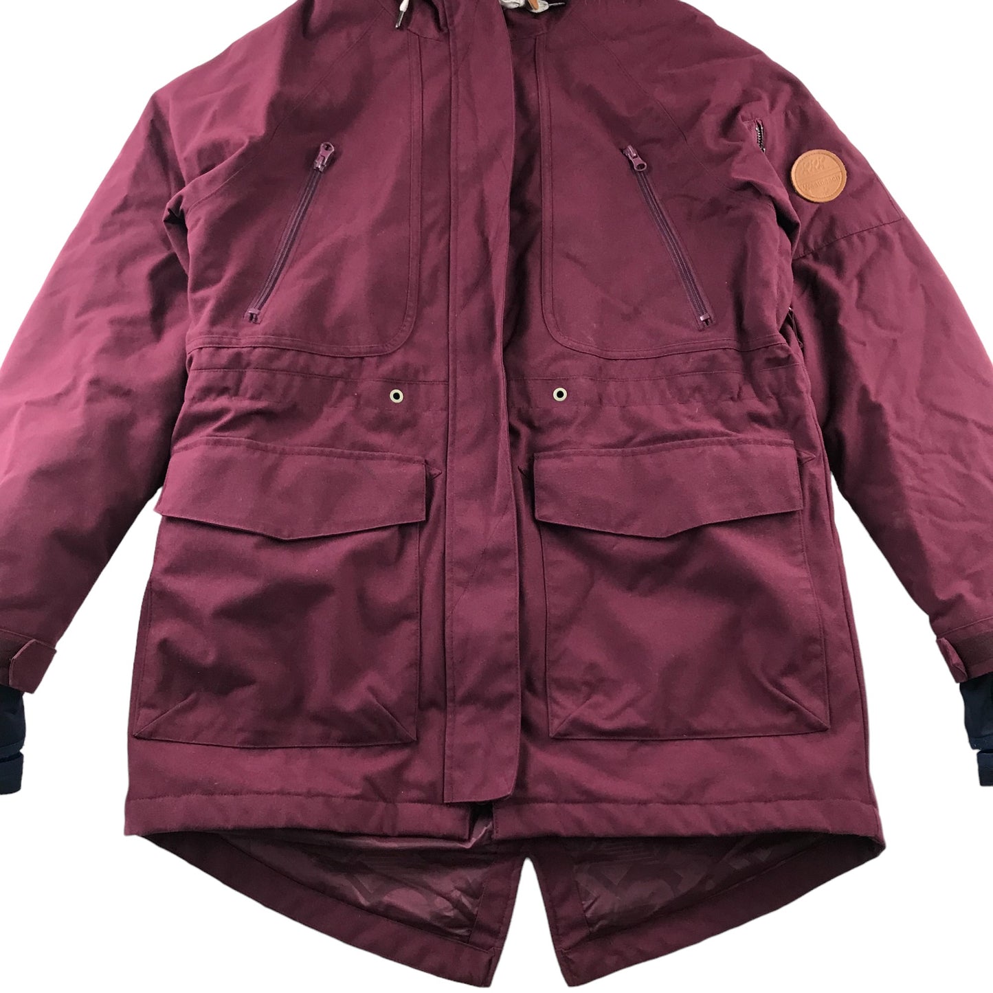 Westbeach Kasba Parka Womens Size M Burgundy Snow Jacket