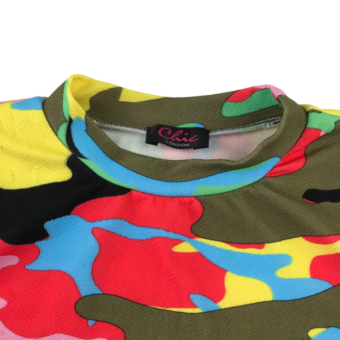 Chic London T-shirt jumper 11-12 years multicolour camo pattern light jumper