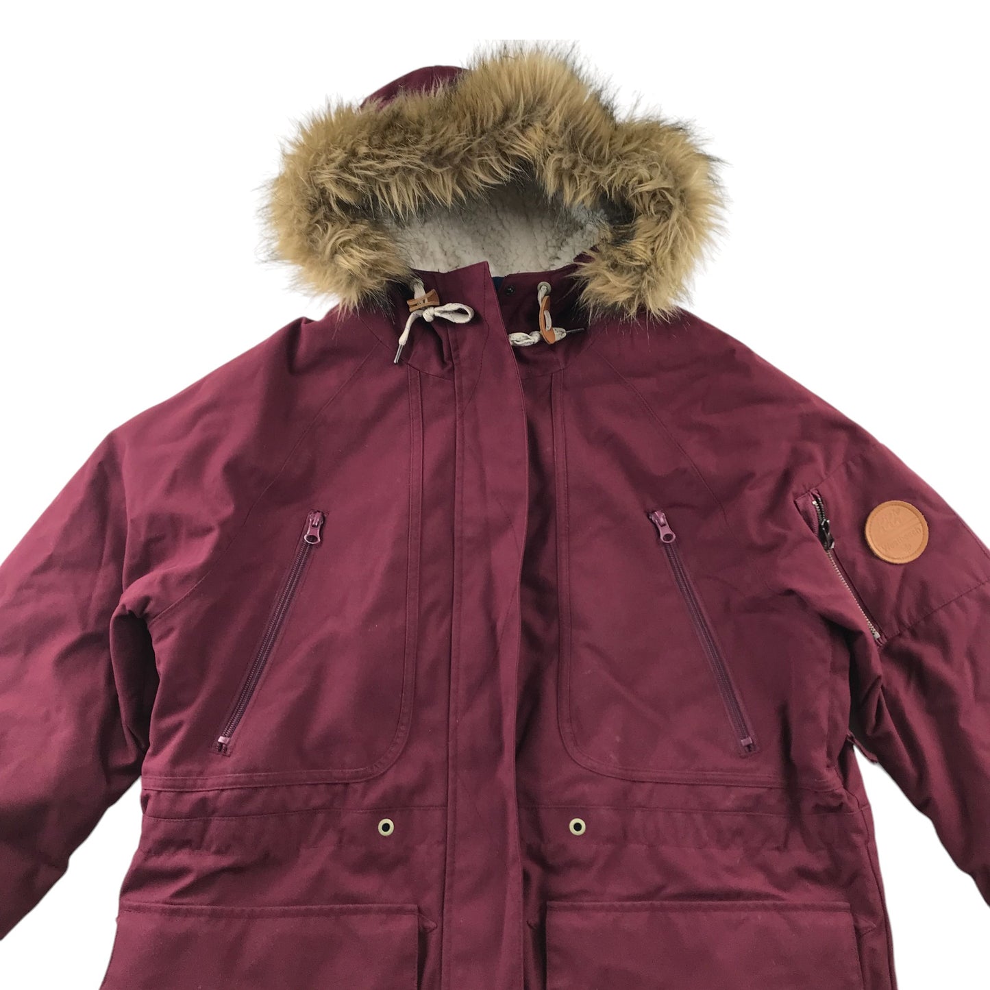 Westbeach Kasba Parka Womens Size M Burgundy Snow Jacket