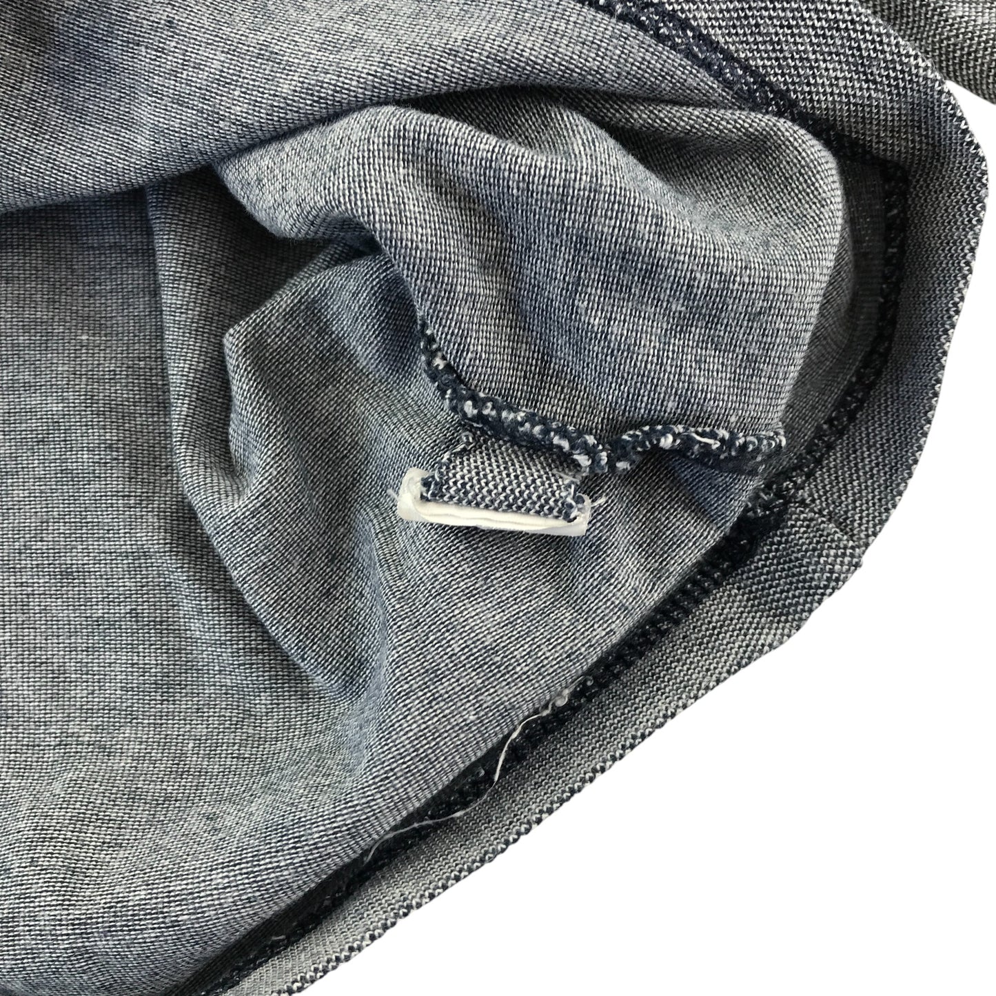 Okaidi polo shirt 9-10 years grey with navy collar and cuffs