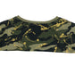 Next T-Shirt Age 8 Khaki Green Long Sleeve Panelled Camo White and Black