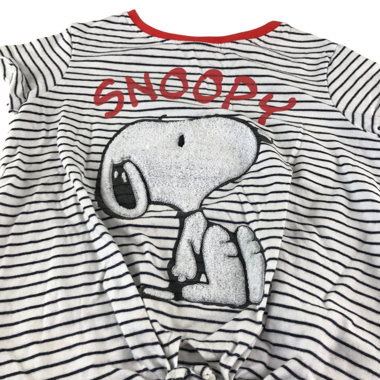 Next t-shirt 4-5 years white and black stripy Snoopy design