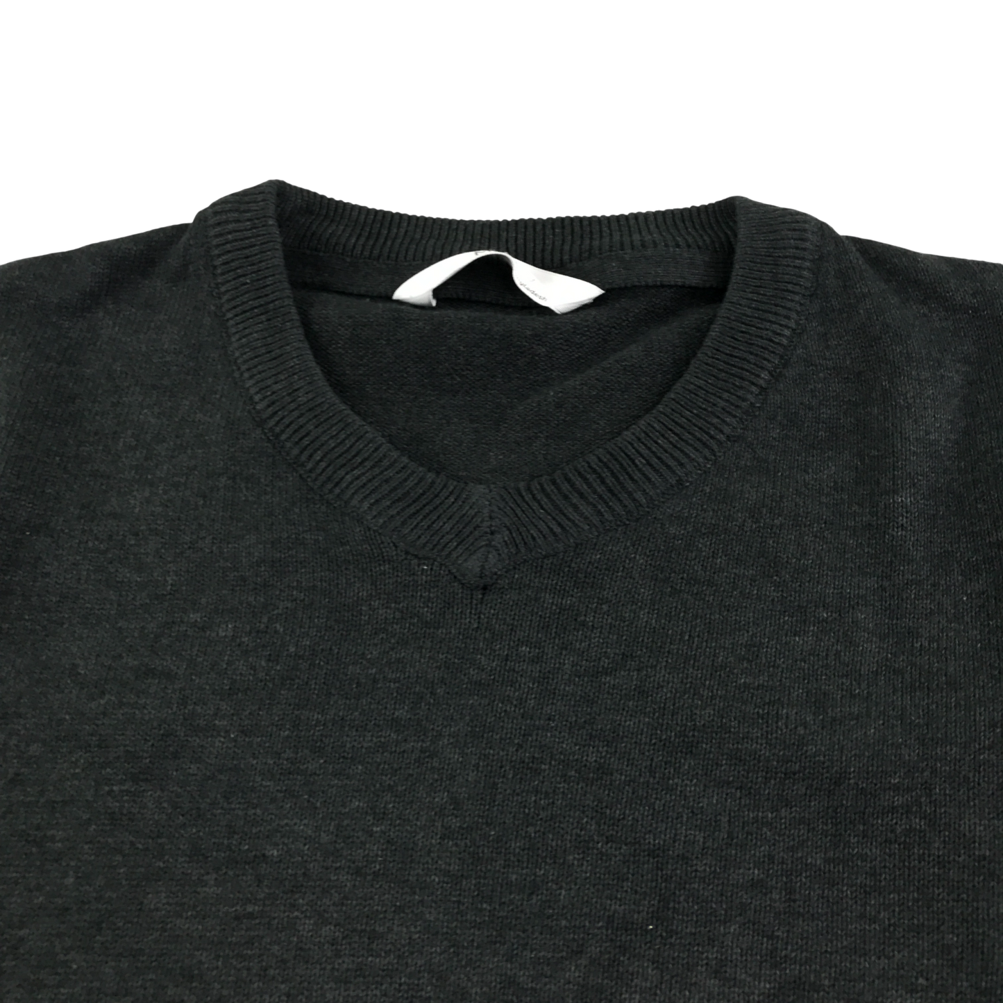 Dark grey v-neck school jumper