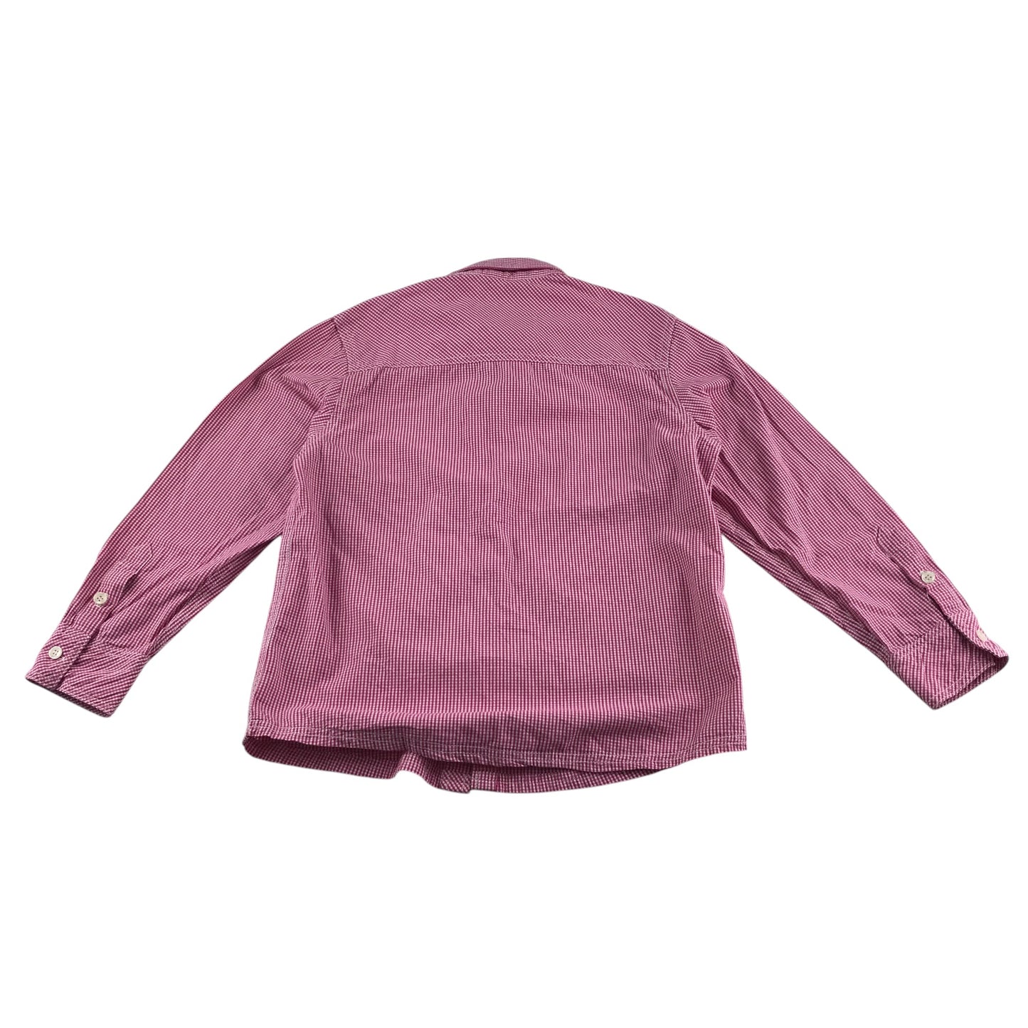 Next shirt 9-10 years pink white gingham check long sleeve cotton