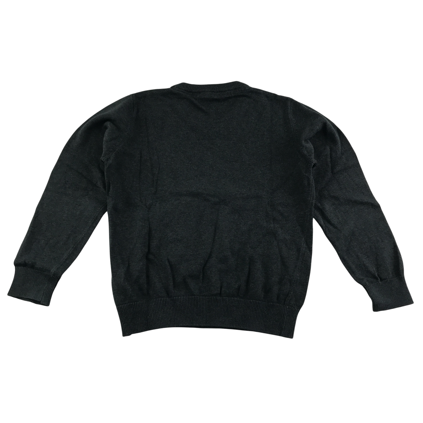 Dark grey v-neck school jumper