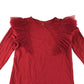 H&M t-shirt 9-10 years red with mesh shoulder detail