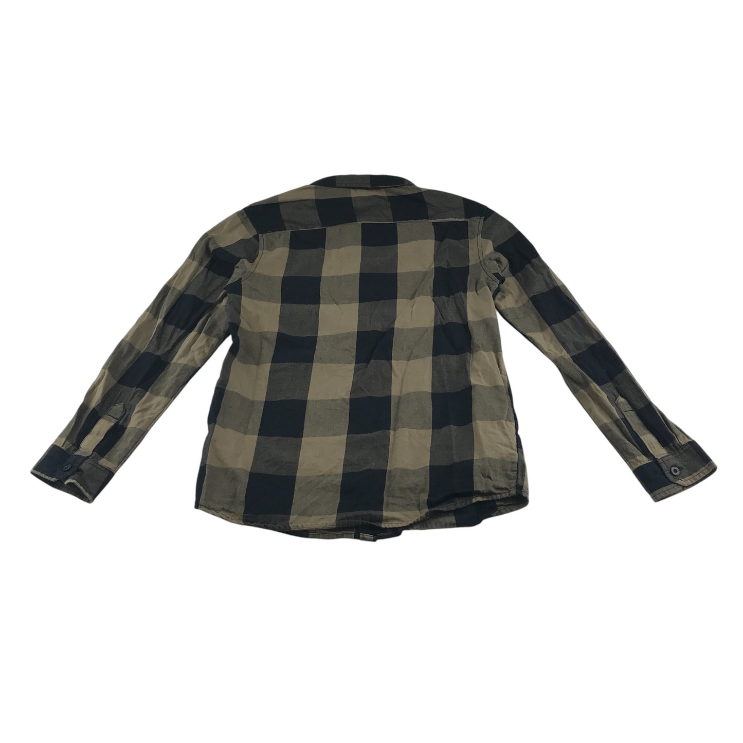 Tilt shirt 12-13 years brown black broad check long sleeve