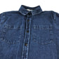 M&S denim shirt 13-14 years navy long sleeve