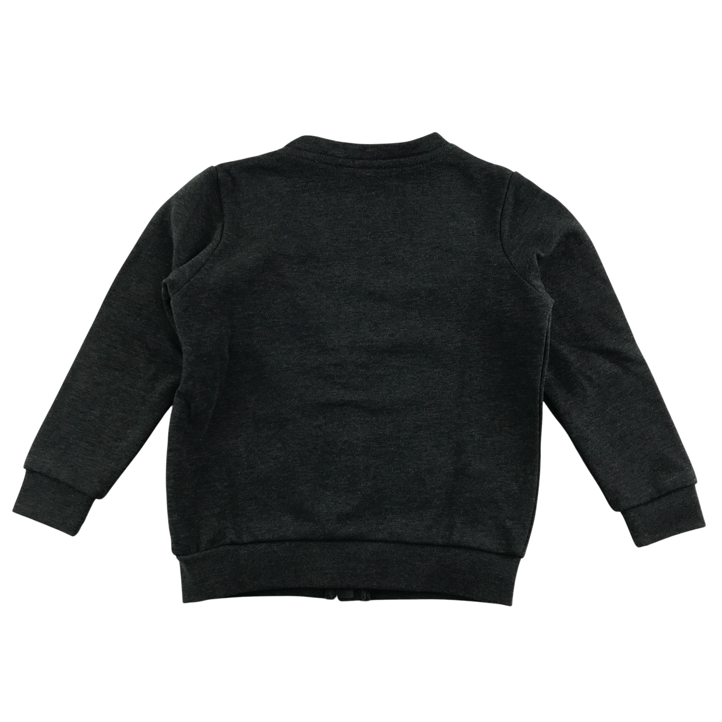 Dark grey girls jersey with pockets school cardigan