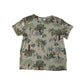 H&M t-shirt 7-8 years grey graphic design print cotton