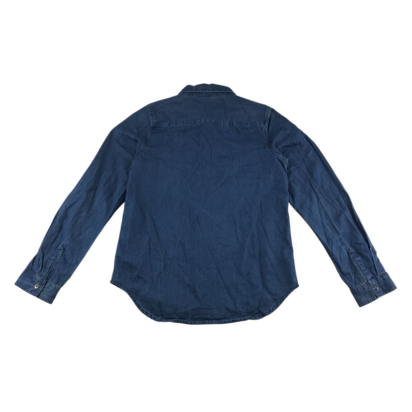 Gap Kids denim shirt 13-14 years navy long sleeve cotton