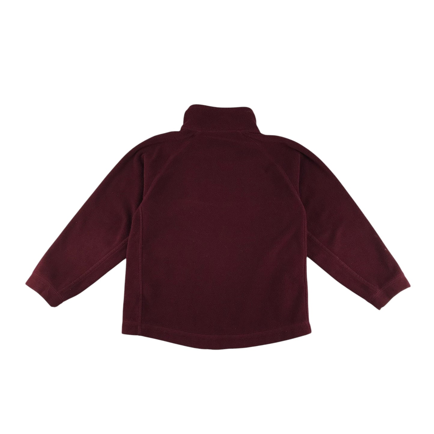 Plain Burgundy Fleece with full zipper