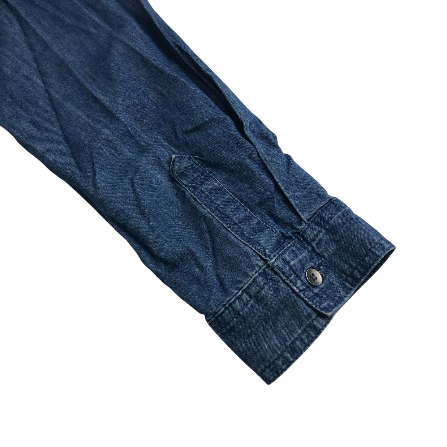 Gap Kids denim shirt 13-14 years navy long sleeve cotton