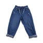 Next jeans 5-6 years blue with embroidery details and floral belt cotton