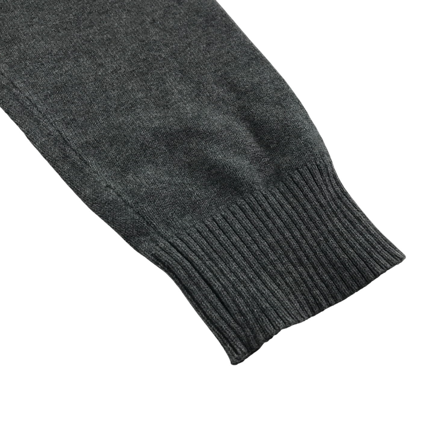 Dark grey cable knit school cardigan