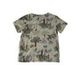 H&M t-shirt 7-8 years grey graphic design print cotton